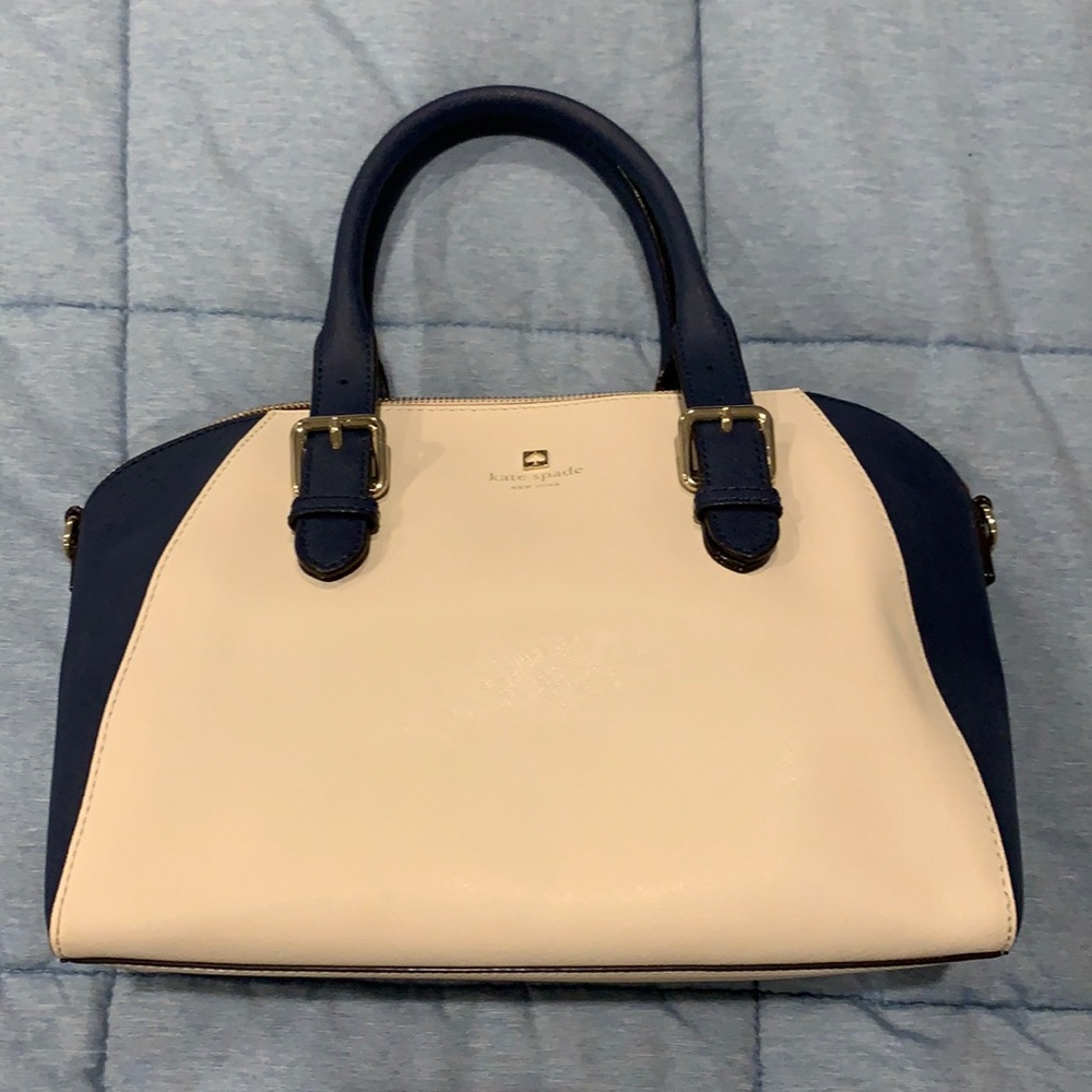 Kate Spade Leather Colorblock Bowler Bag